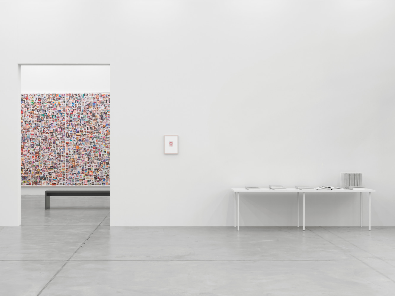 Installation view of Steven Shearer printed works exhibition