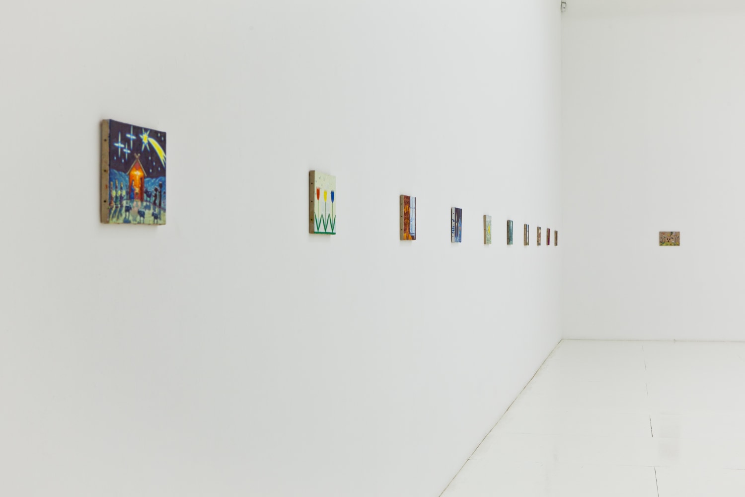 Installation view of works by Jean-Frédéric Schnyder