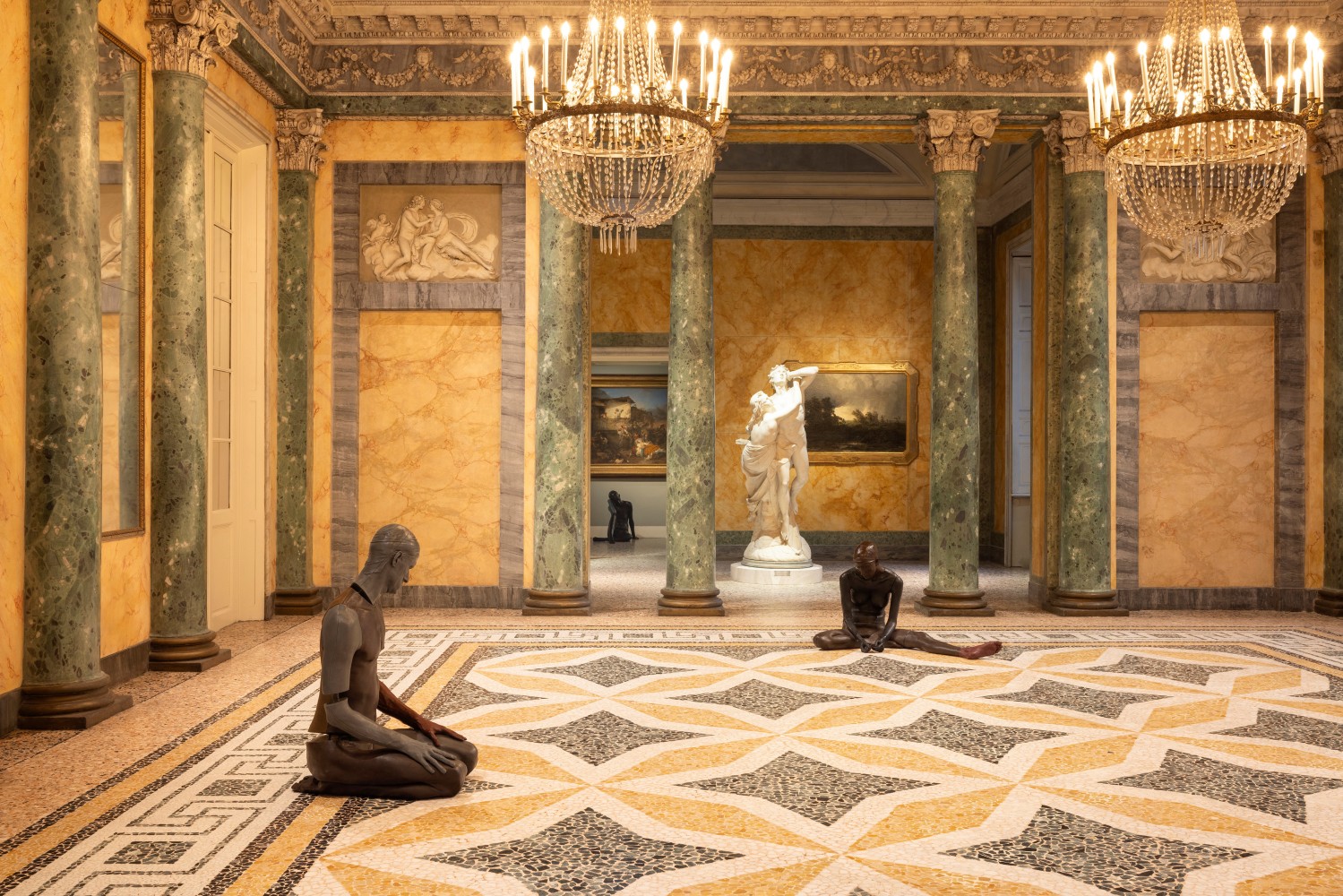 Installation view, Ugo Rondinone, terrone, Galleria d&amp;#39;Arte Moderna, Milan, 2025