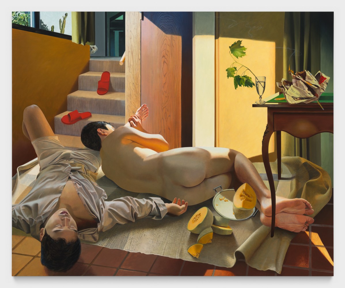Kyle Dunn
Siesta, 2024
acrylic on wood panel
55 x 67 ins.
139.7 x 170.2 cm
