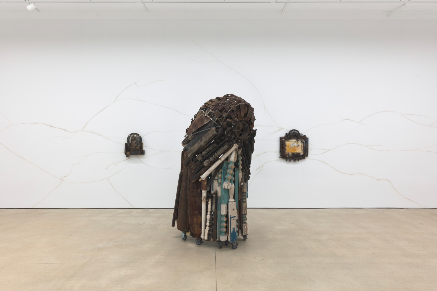 Chiffon Thomas, Staircase to the Rose Window, install 11