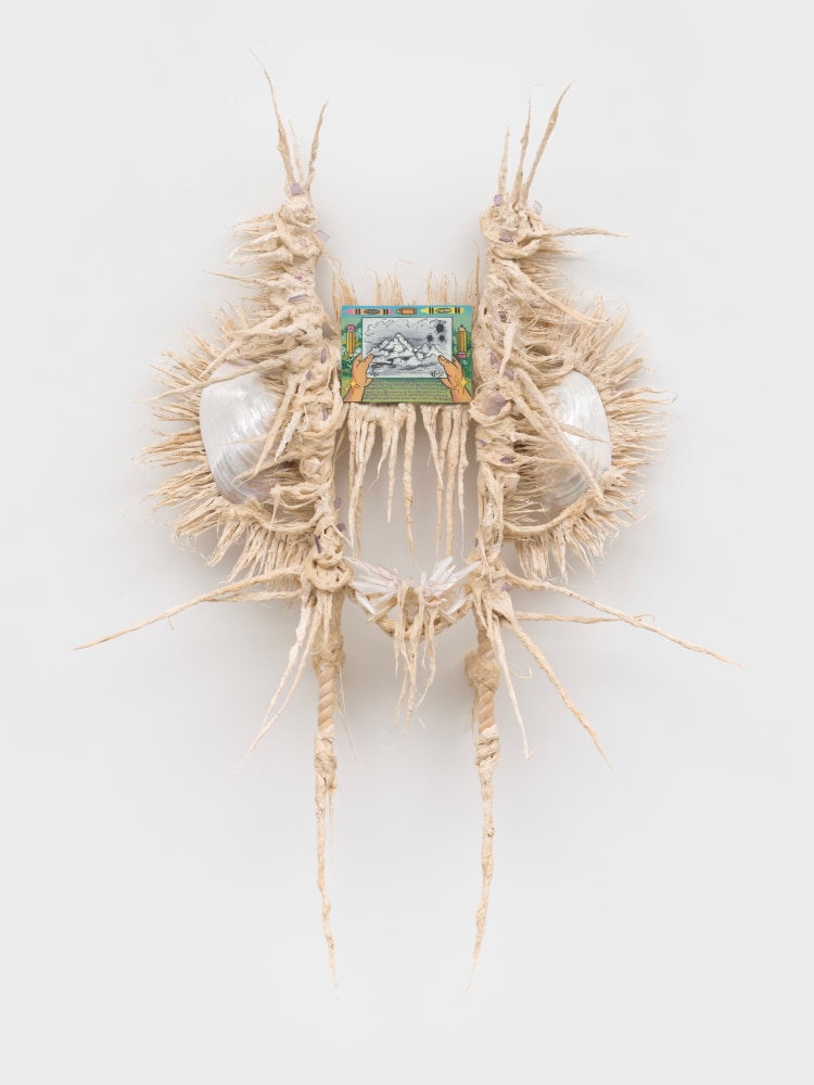 Guadalupe Maravilla
Cloud Retablo, 2024
oil on tin, cotton and glue mixture on wood
56 x 39 ins.
142.2 x 99.1 cm