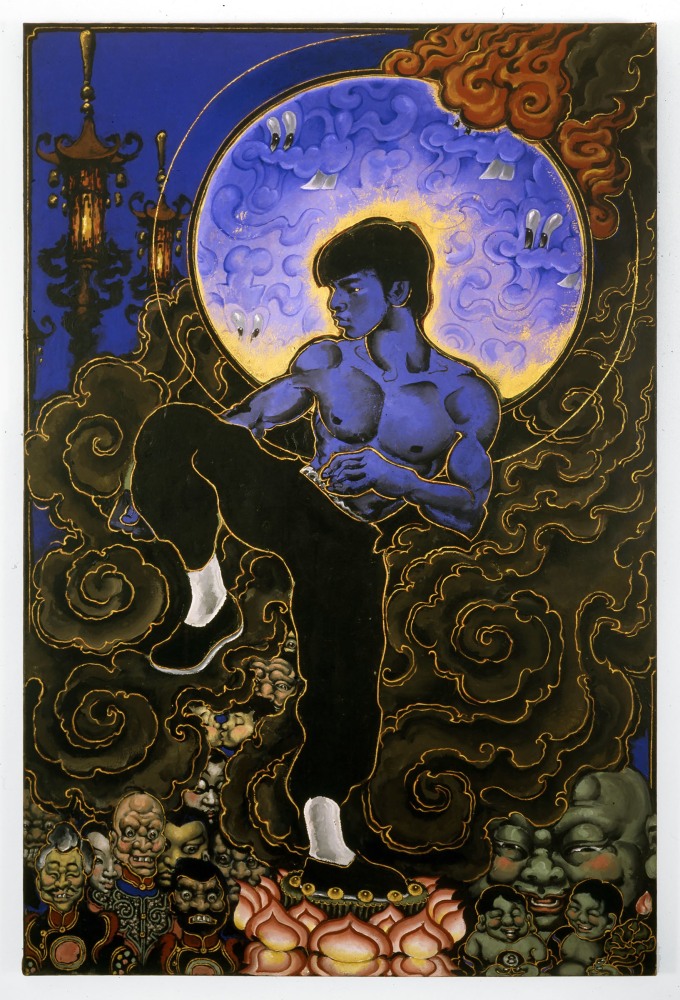 Martin Wong, Bruce Lee in the Afterworld, 1991