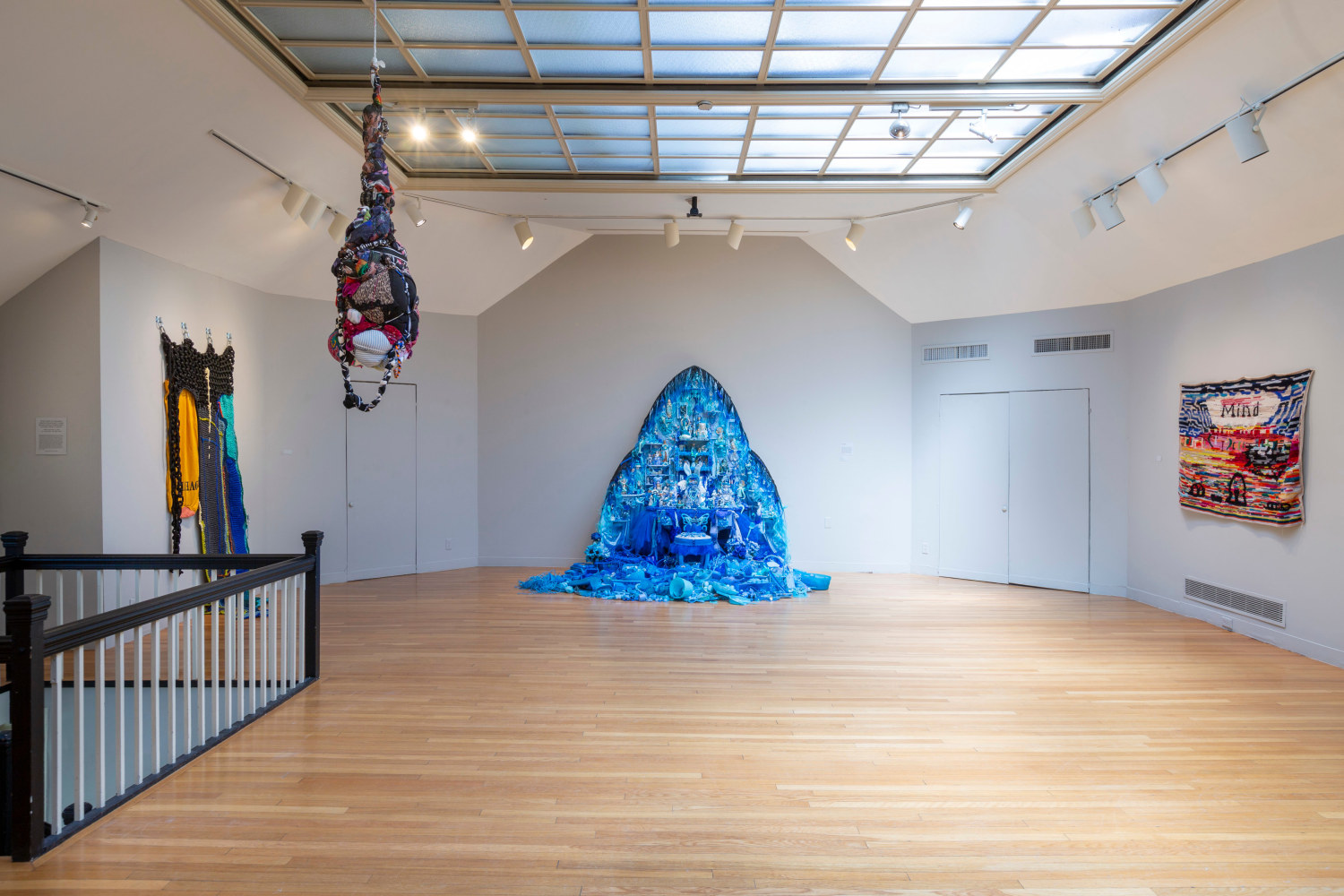 Liberation Textiles: Our Social Fabric (Installation View) Concord Center for the Visual Arts, Concord, MA, April 3 &amp;ndash; May 11, 2025. Photo: Kathy Tarantola