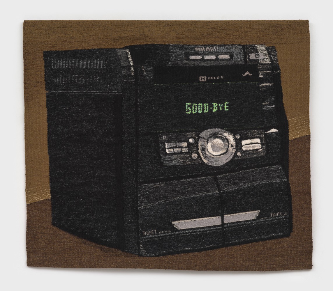 Erin M. Riley
Goodbye, 2024
wool, cotton
41 x 46 ins.
104.1 x 116.8 cm