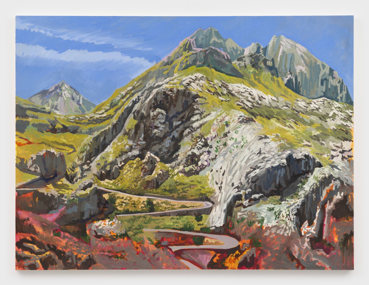 Gerald Lovell
At the Peak of both Truths, the Descent Inevitable, 2024
oil on panel
96 x 72 ins.
243.8 x 182.9 cm