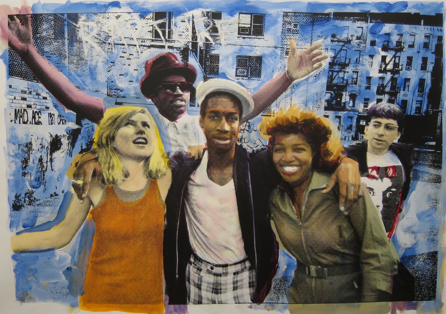 Charlie Ahearn, Rapture (Scratch) D/Yellow, 2017