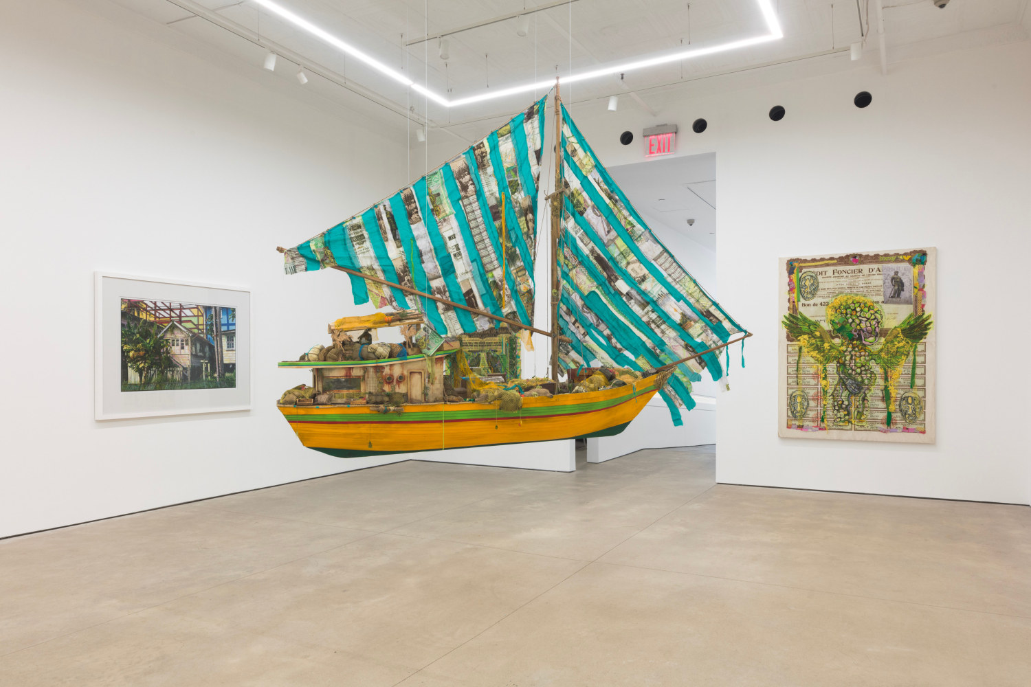 Hew Locke, Listening to the Land installation view 7