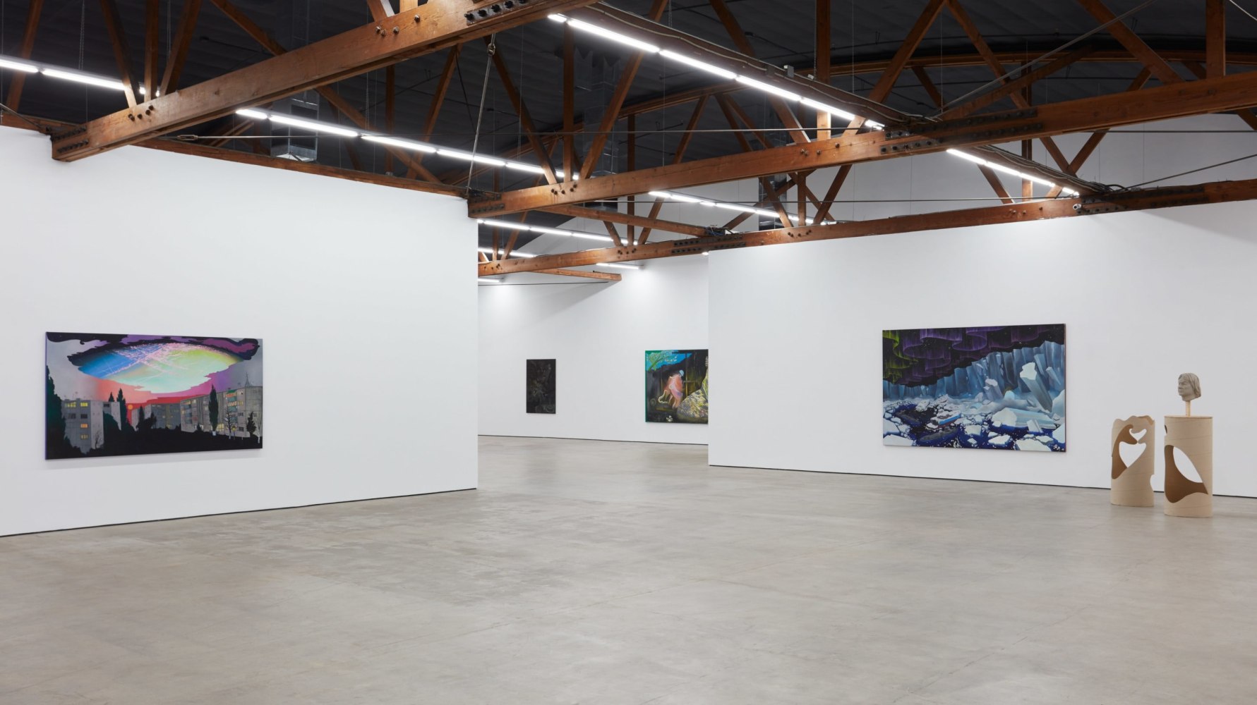 Hortensia Mi Kafchin: Chemtrails (installation view), Nicodim, Los Angeles, CA (April 20 &amp;ndash; June 1, 2019)