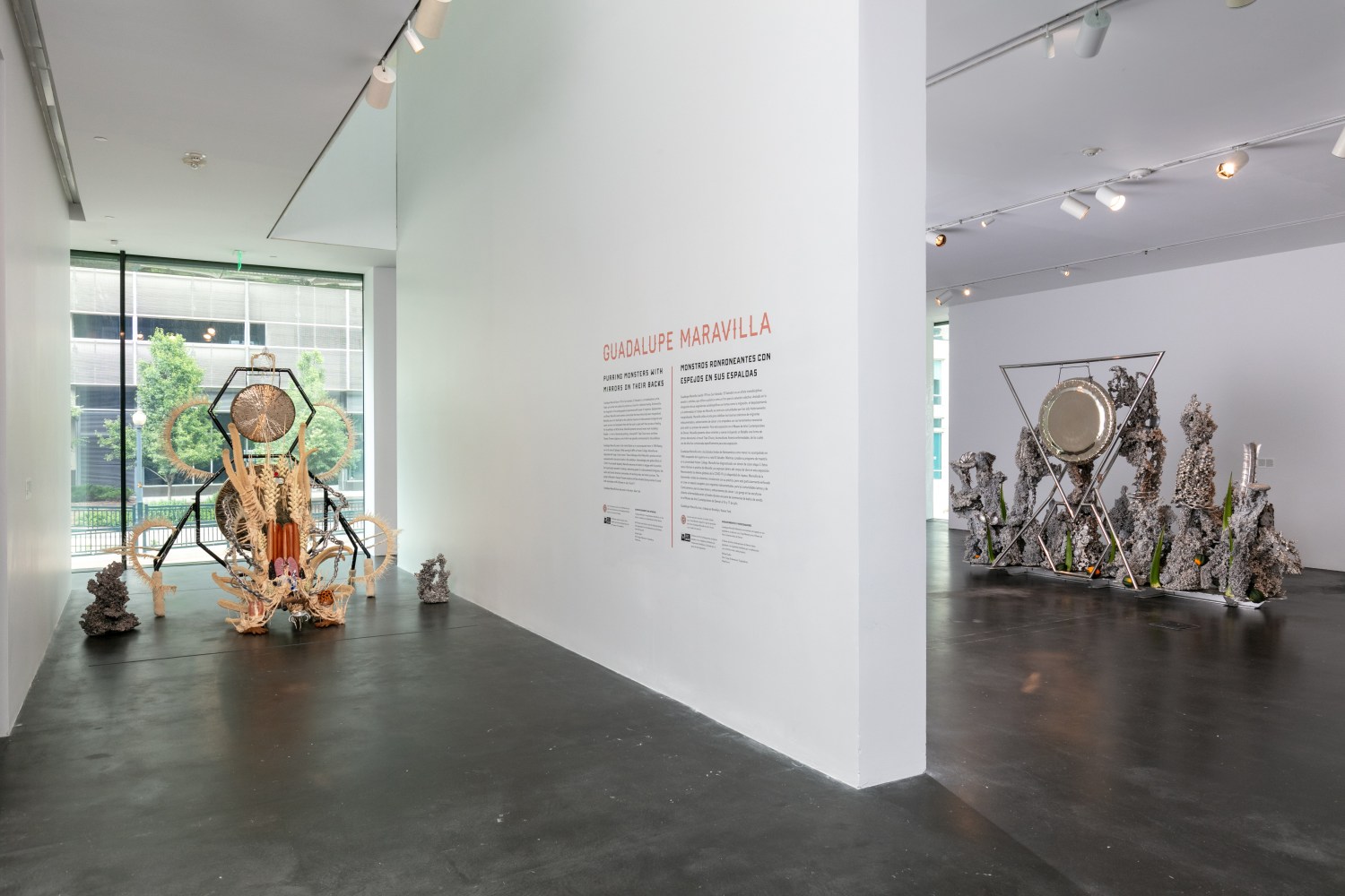 Installation View, Guadalupe Maravilla: Purring Monsters with Mirrors on Their Backs, Museum of Contemporary Art, Denver, CO. Photo by Wes Magyar