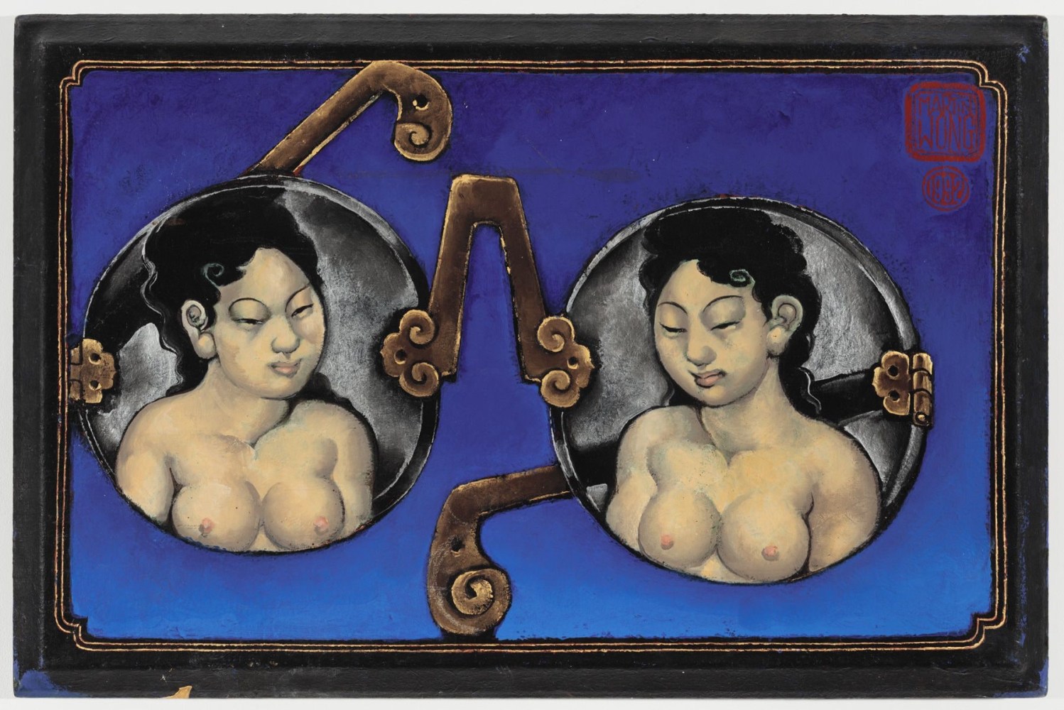 Martin Wong, Untitled (two women), 1992