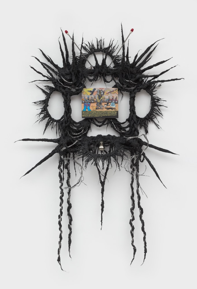 Guadalupe Maravilla
Cats As Healing Instruments Retablo, 2022
oil on tin, cotton and glue mixture on wood
80 1/2 x 56 x 15 ins.
204.5 x 142.2 x 38.1 cm
&amp;nbsp;