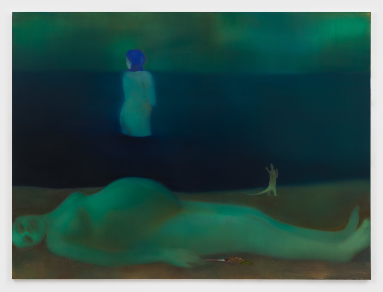 Elizabeth Glaessner
Out of Body, 2025
oil on linen
82 x 110 ins.
208.3 x 279.4 cm