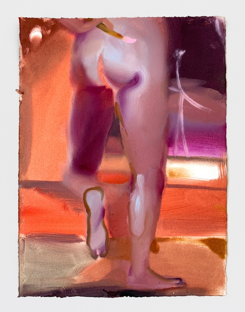 Elizabeth Glaessner Nude Painting a Self Portrait, 2020