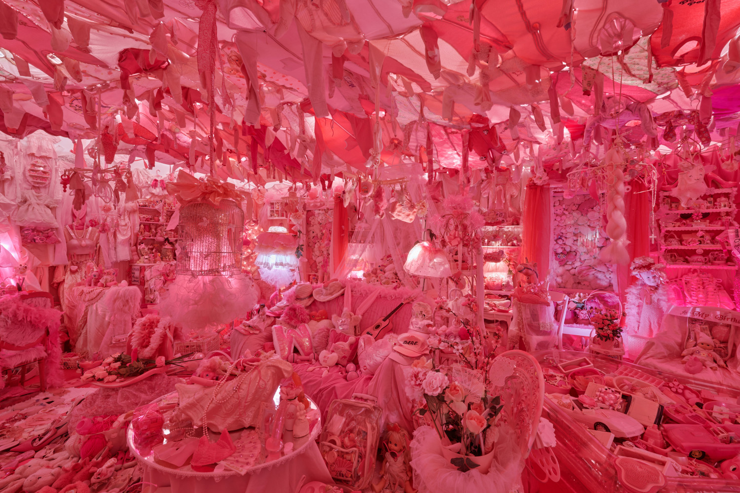 Portia Munson: The Pink Bedroom,&amp;nbsp;Museum of Sex, 2023, Installation View, Photo by Daniel Salemi.&amp;nbsp;