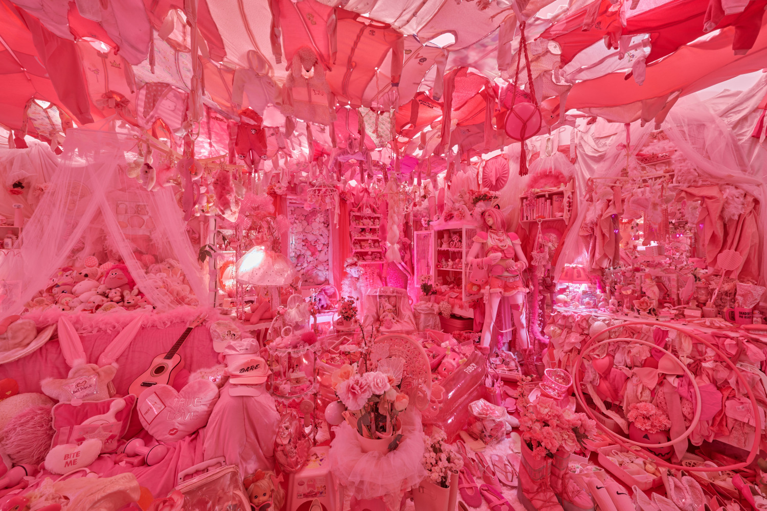 Portia Munson: The Pink Bedroom,&amp;nbsp;Museum of Sex, 2023, Installation View, Photo by Daniel Salemi.&amp;nbsp;