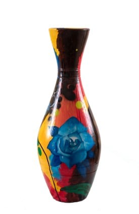 Christopher &amp;quot;Daze&amp;quot; Ellis
Untitled, 2022
acrylic and spray paint on terracotta
28 x 11 3/4 x 11 3/4 ins.
71 x 30 x 30 cm