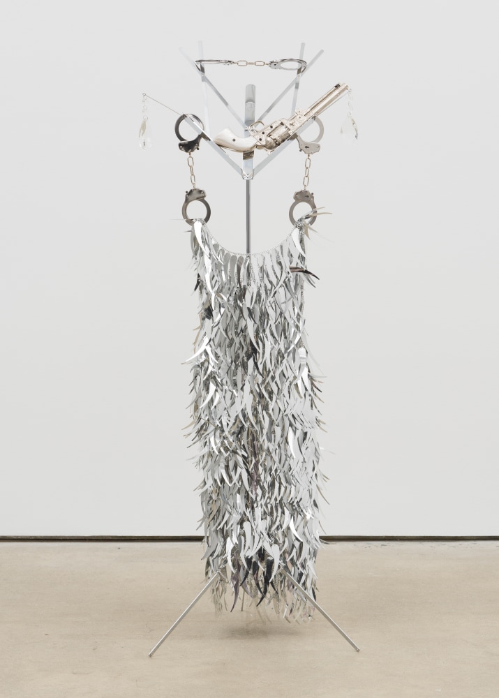 Kayode Ojo
How to disappear, 2025
Hamilton Stands KB400 Classic American Folding Sheet Music Stand (Chrome), Heavy Duty Toy Metal Handcuffs with Keys - 6 PACK Stainless Steel Bulk Fake Hand Cuffs Accessories Supplies for Kids Police Pretend Role Play, Adult Party Favors, WXJ13 Swivel Clasps Lanyard Snap Hook Lobster Claw Clasp and Keychain Rings, GOLDENHAITAI 20pcs 50mm Teardrop Chandelier Crystals, Clear Replacement Parts Hanging Pendants Connected Glass Octagon Beads for Chandelier Decoration, Denix Civil War Era M1851 Engraved Nonfiring Silver Revolver w. Faux Pearl Grips, AKIRA NO ONE LIKE ME SEQUIN MINI DRESS
55 1/2 x 20 x 18 ins.
141 x 50.8 x 45.7 cm