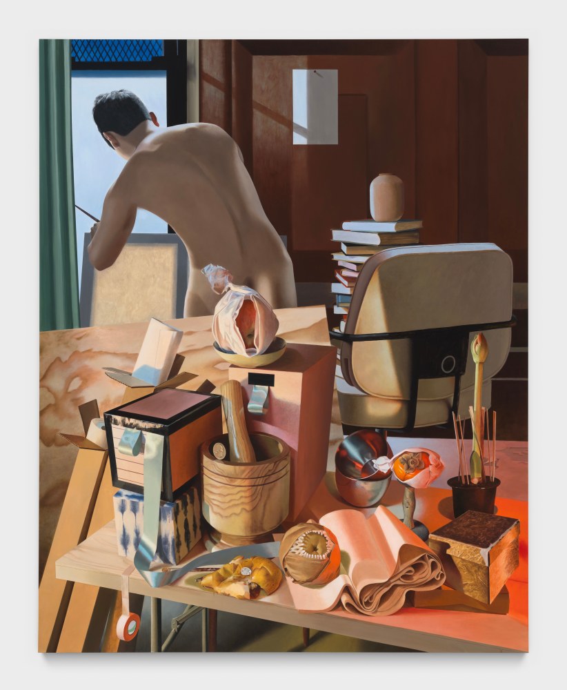 Kyle Dunn
Studio Still Life, 2024
acrylic on wood panel
60 x 48 ins.
152.4 x 121.9 cm