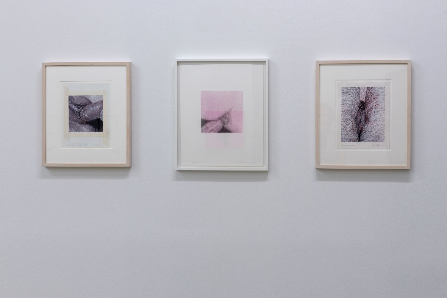 Installation View, Betty Tompkins: Raw Material, MO.CO Montpellier Contemporain, France. Photo by Marc Domage