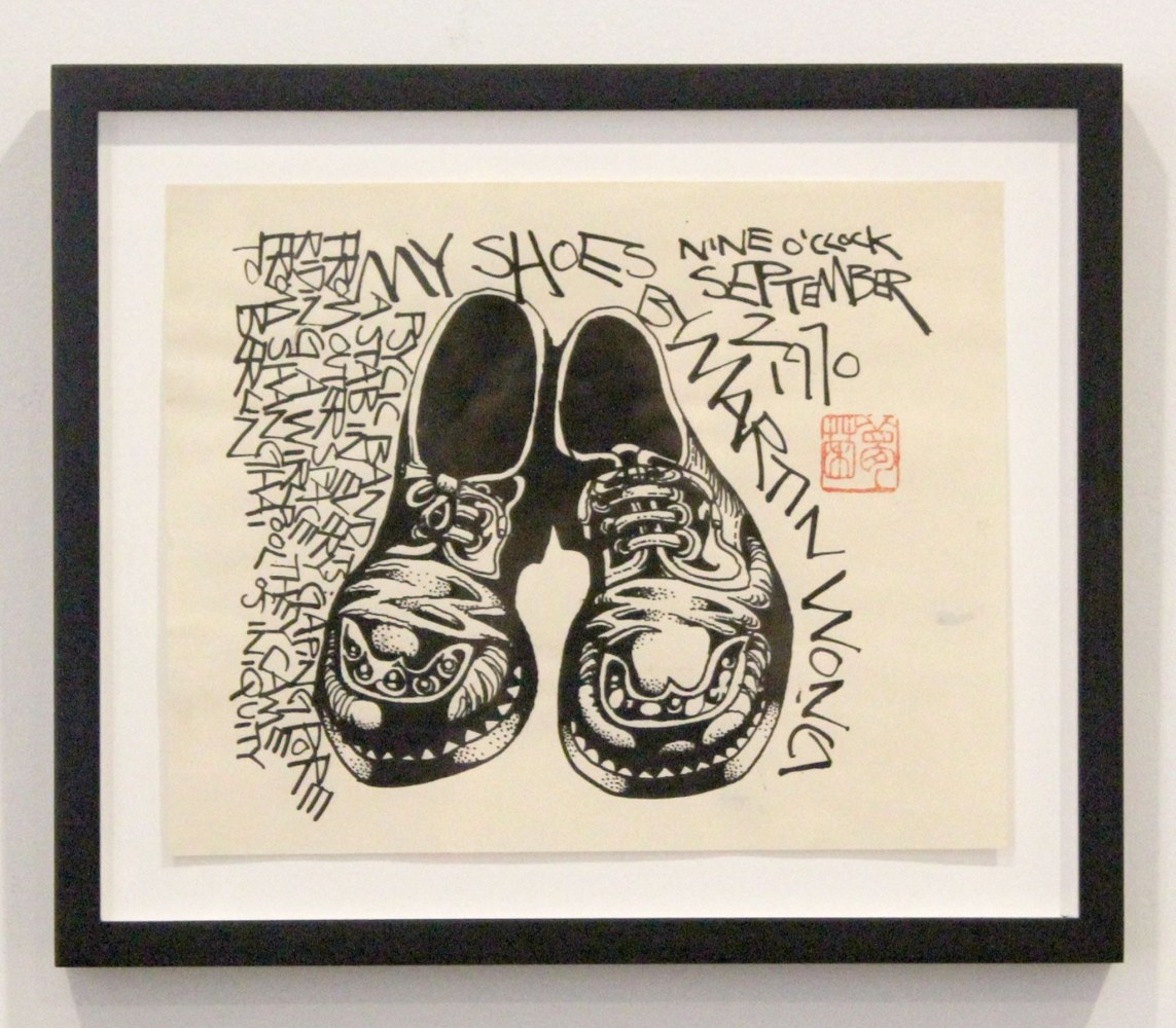 Martin Wong, My shoes, September 2, 1970
