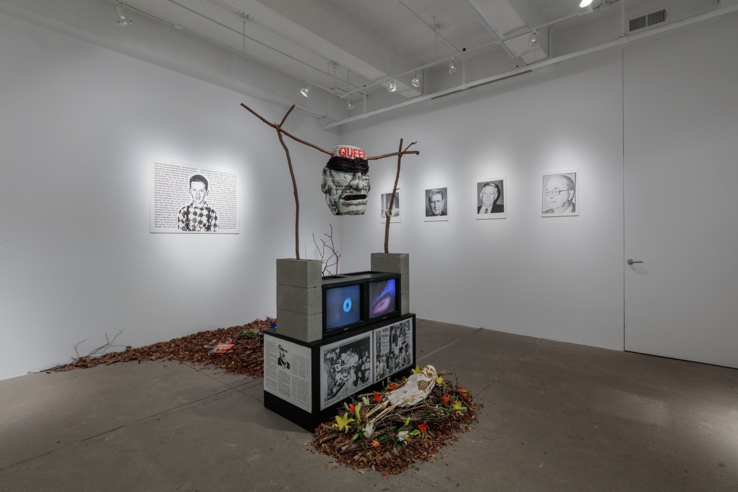 David Wojnarowicz, America (Heads of Family, Heads of State), 1990