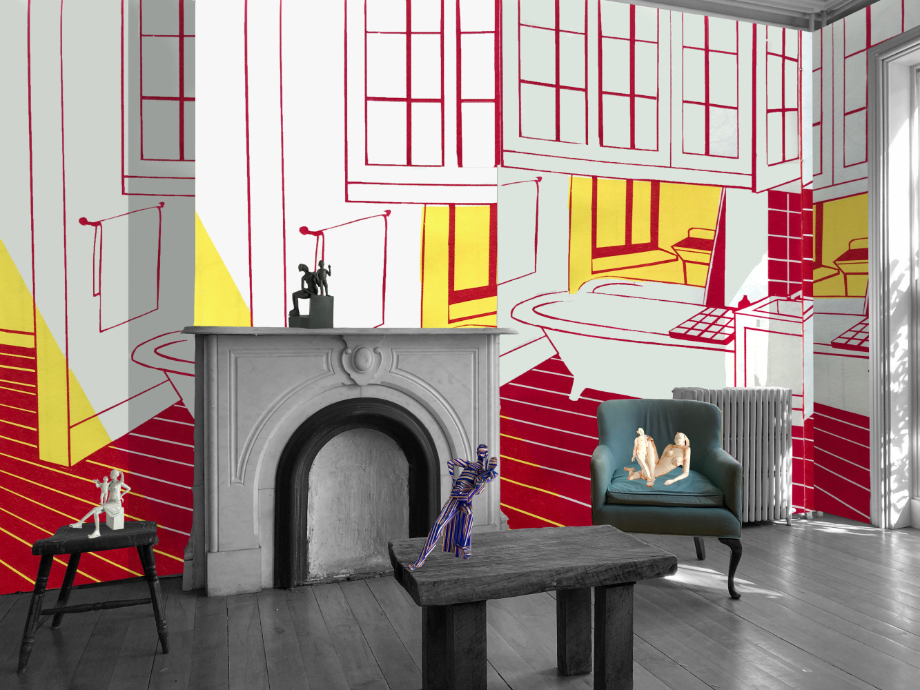 Ann Agee, Madonna of the Girl Child, Living Room view 1