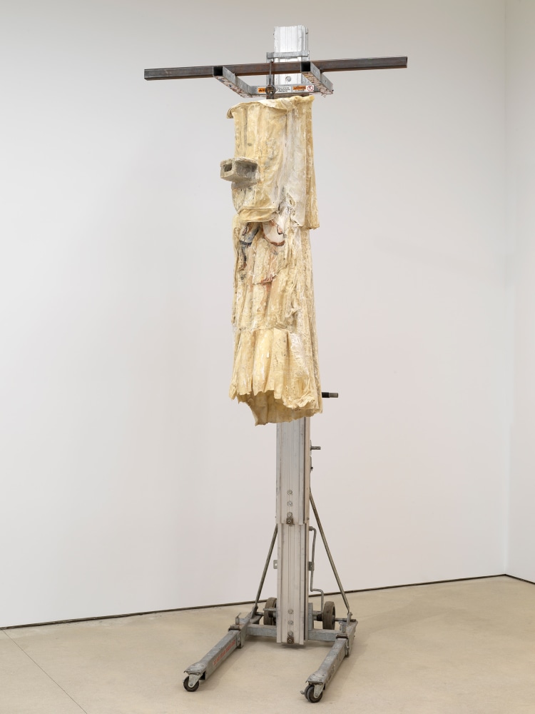 Chiffon Thomas
Betrothal I, 2021
fabric, embroidery floss, acrylic ink, plaster, fiber glass, resin, wood, styrofoam, metal material lift, led lights
62 x 52 1/2 x 49 ins.
157.5 x 133.3 x 124.5 cm