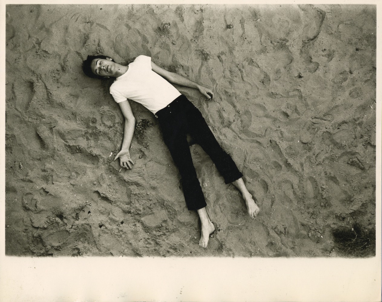 David Wojnarowicz, Untitled (Brian on sand), c. 1980-81