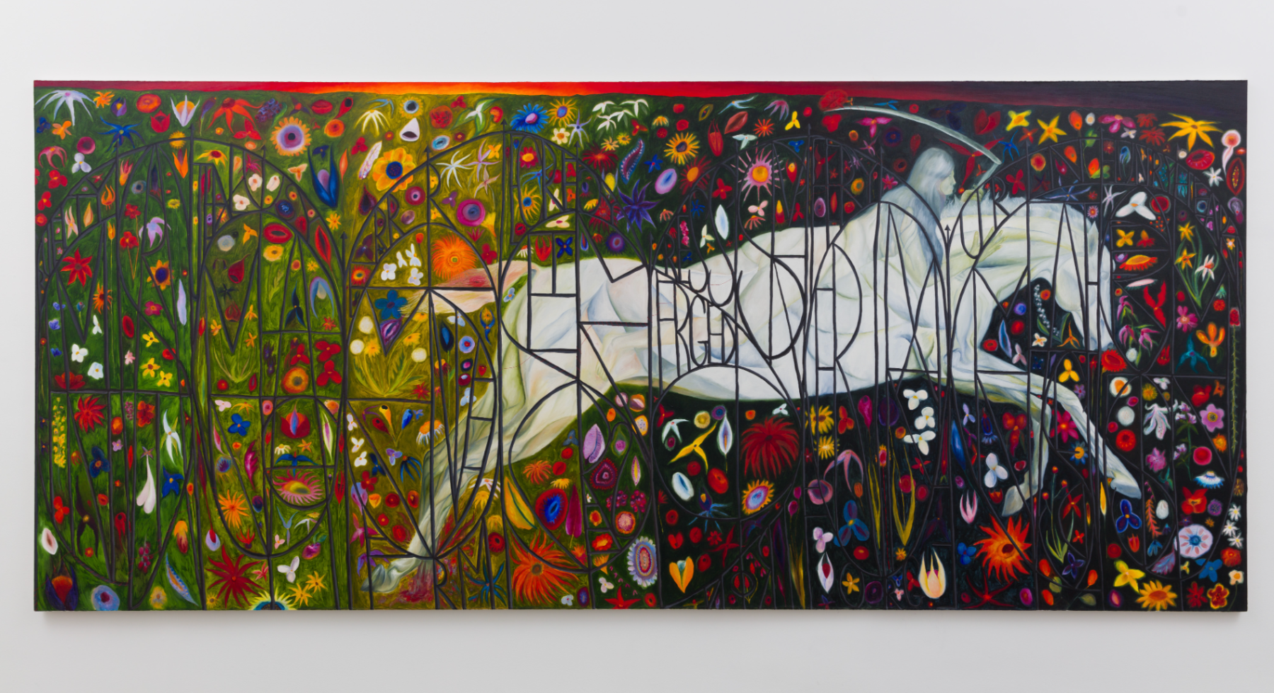 Srijon Chowdhury
Pale Rider, 2019
Oil on canvas
84 x 192 ins.
213 x 487.7 cm