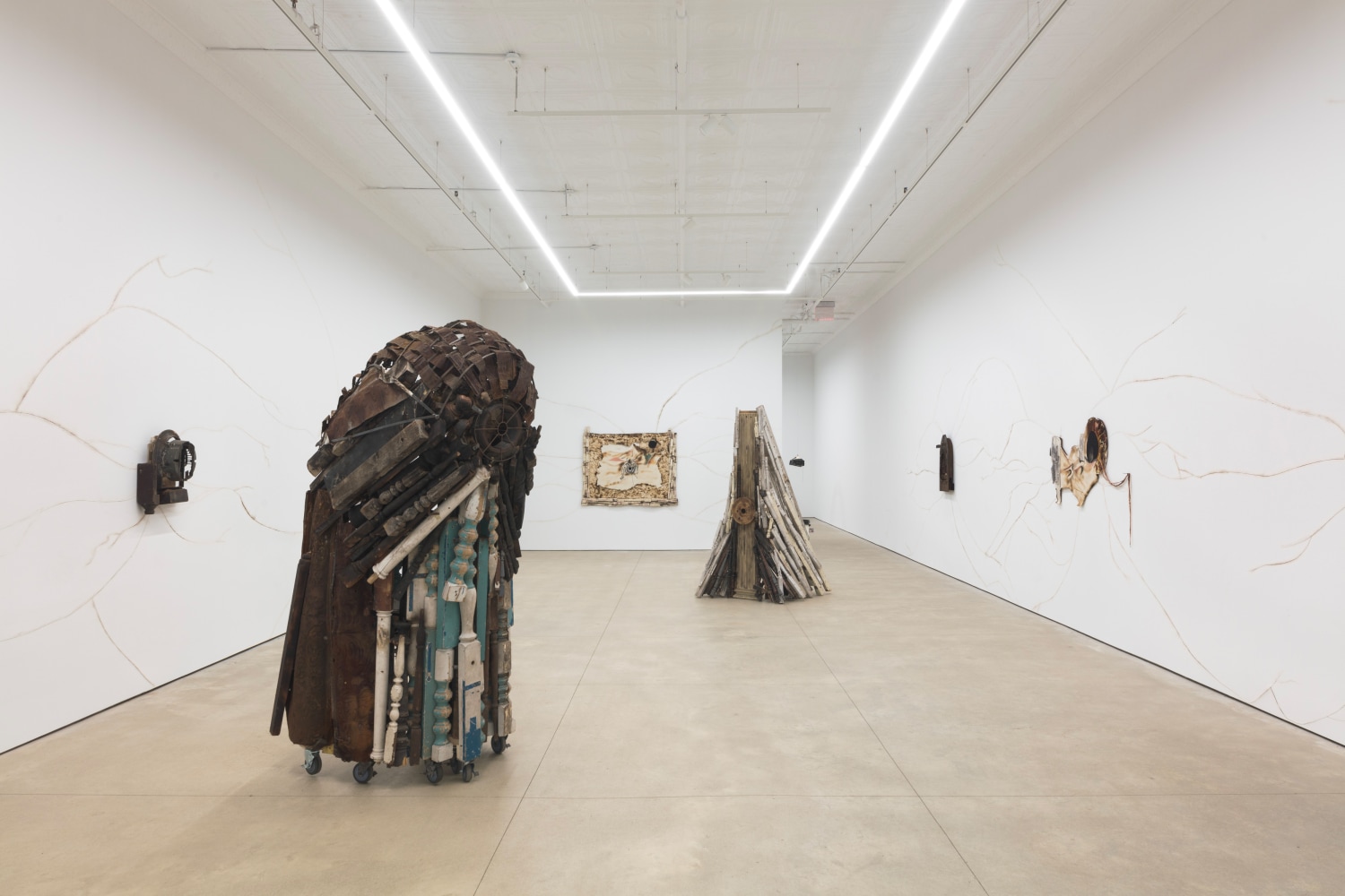 Chiffon Thomas, Staircase to the Rose Window, install 1