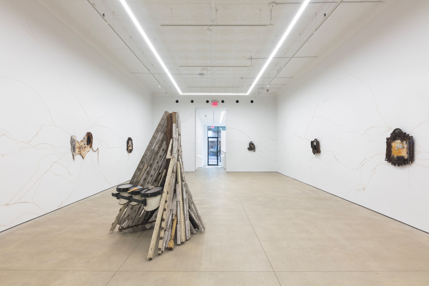 Chiffon Thomas, Staircase to the Rose Window, install 9