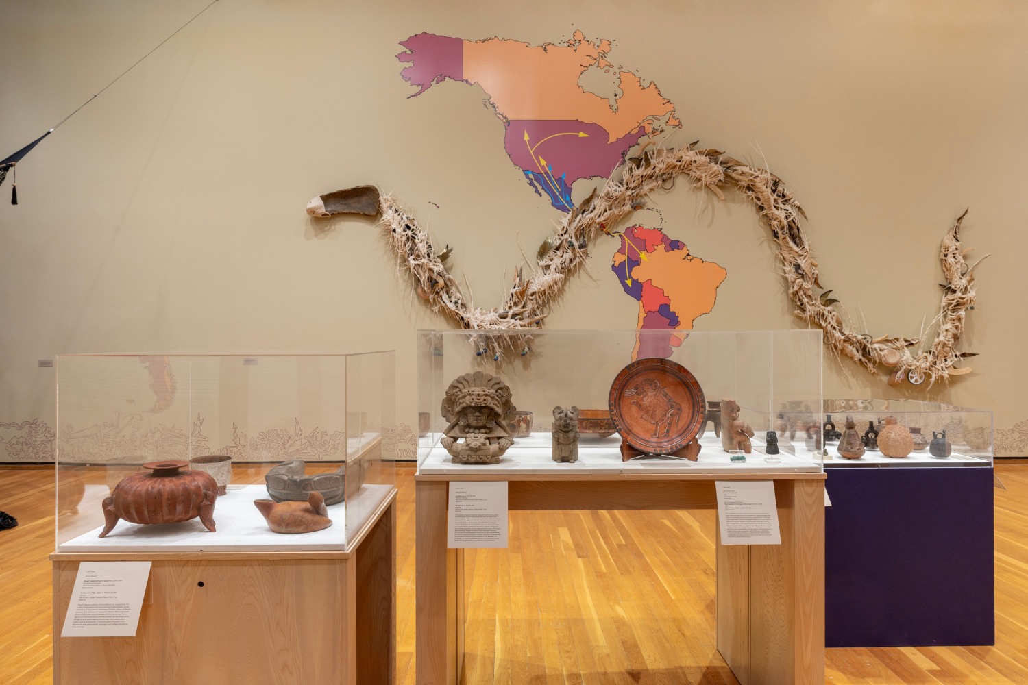 Guadalupe Maravilla: Armon&amp;iacute;a de la Esfera&amp;nbsp;(Installation View) Herbert F. Johnson Museum of Art, Ithaca, NY, January 27 &amp;ndash; June 9, 2024. Courtesy of Cornell University. Photo: Simon Wheeler.