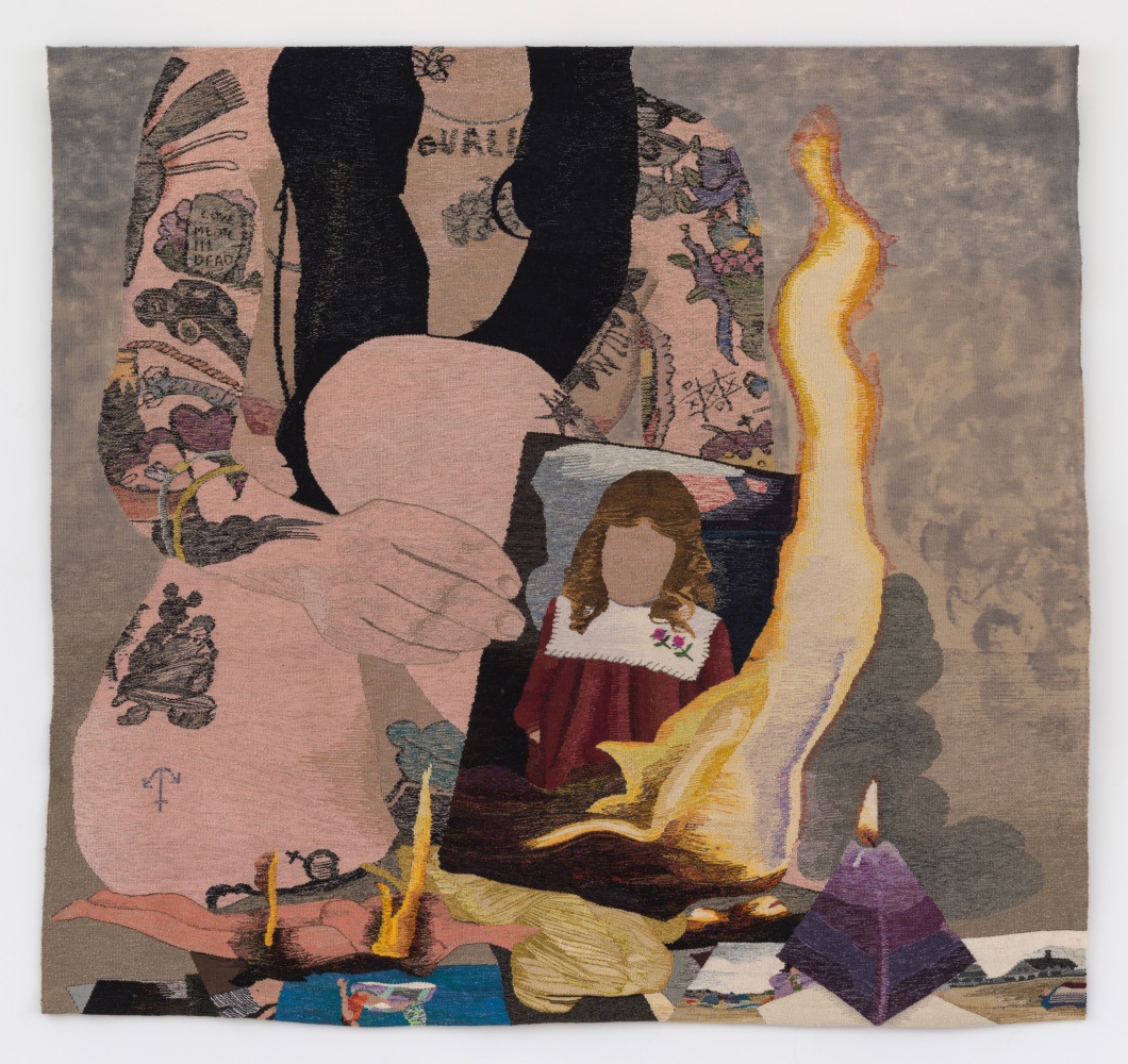 Erin M. Riley
Why Now?, 2021
wool, cotton
95 x 100 ins.
241.3 x 254 cm