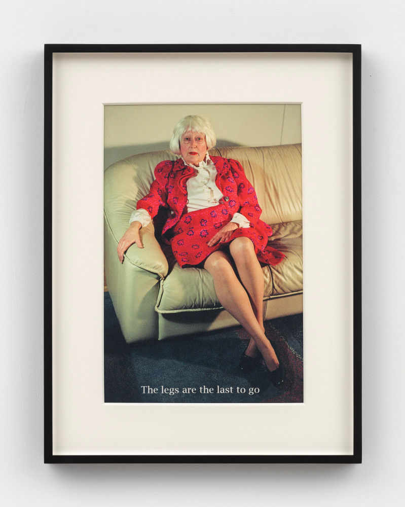 Martha Wilson, The legs are the last to go, 2009