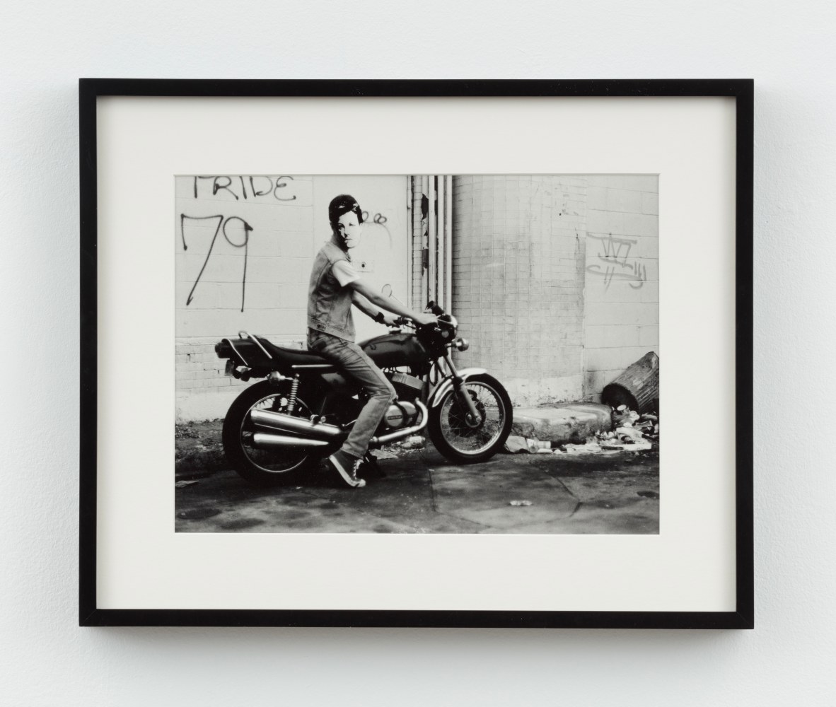 David Wojnarowicz
Arthur Rimbaud in New York (motorcycle, pride 79), 1978-79/2004
gelatin silver print
14 1/2 x 17 7/8 ins.
36.8 x 45.4 cm