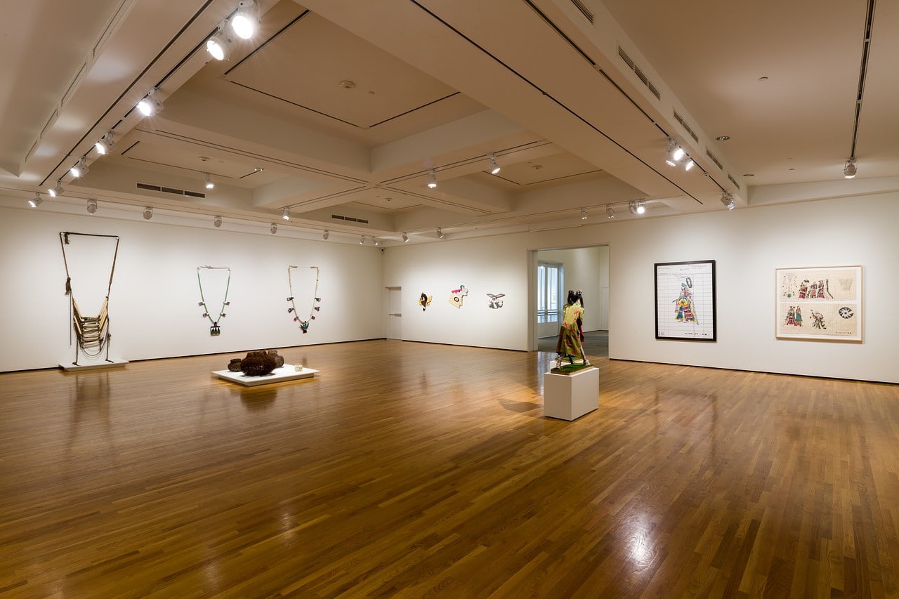 Installation view, Ishi Glinsky: Upon a Jagged Maze, Art, Design &amp;amp; Architecture Museum at UC Santa Barbara, 2022-2023. Image courtesy of Art, Design &amp;amp; Architecture Museum at UC Santa Barbara.