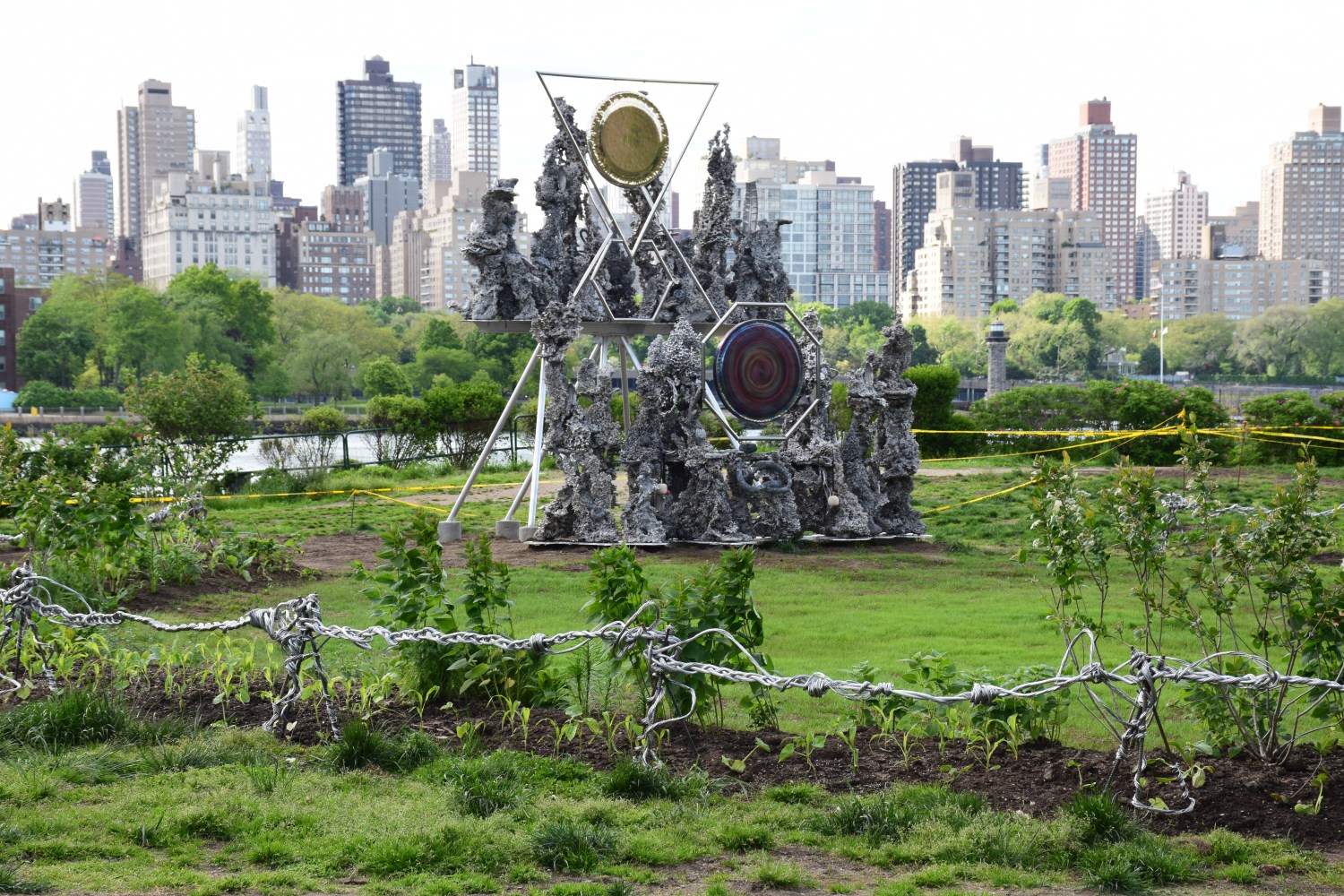 Installation View, Guadalupe Maravilla: Planeta Abuelx, Socrates Sculpture Park, Queens, NY.&amp;nbsp;Image by Sara Morgan.