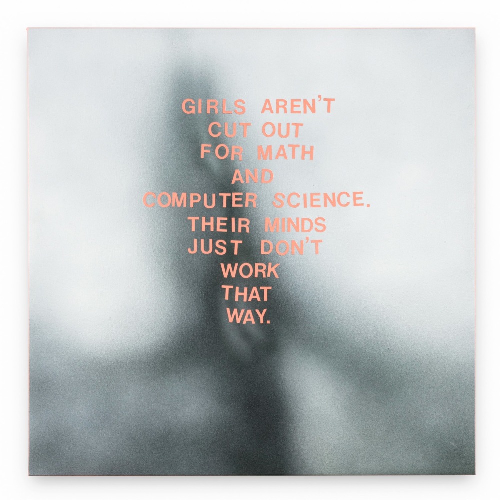 Betty Tompkins, Girls aren't..., 2019