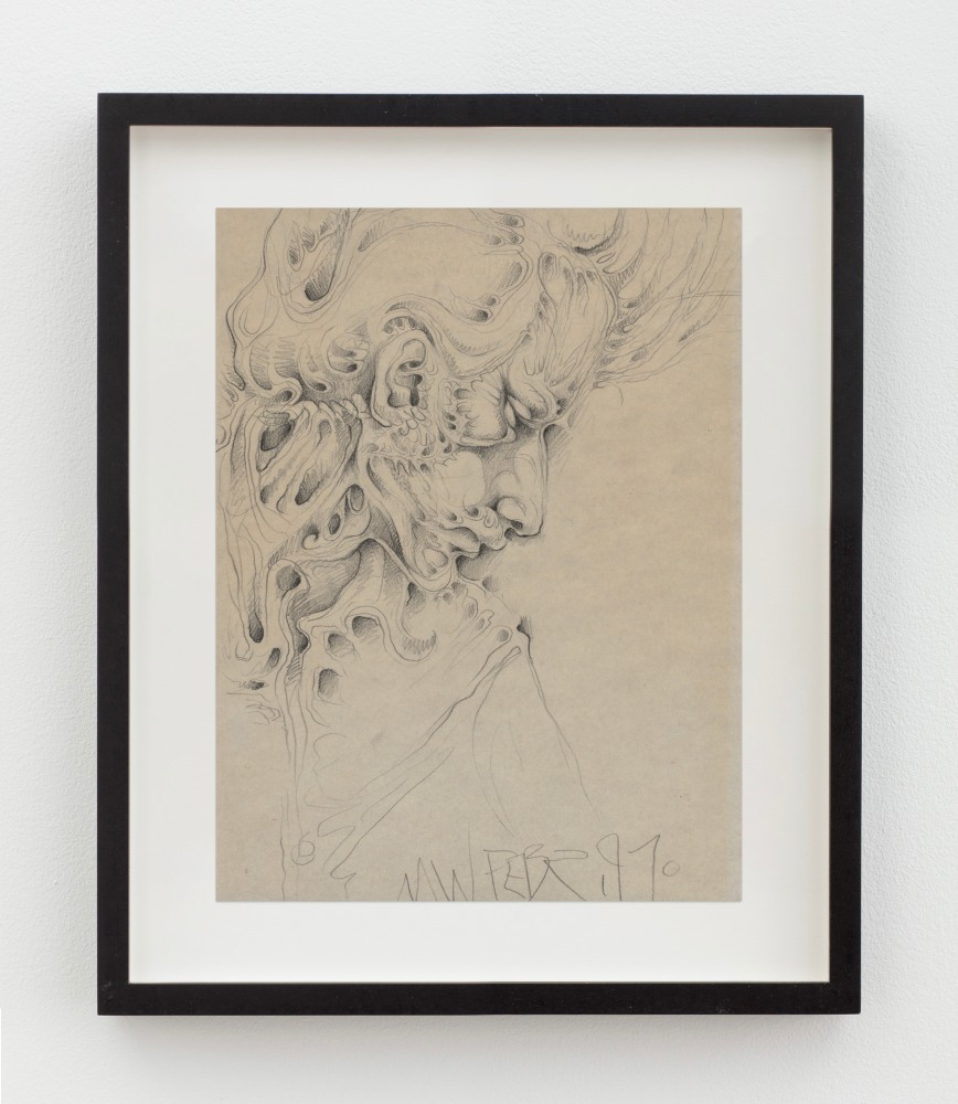 Martin Wong
Untitled (Tom Mueller in profile), 1970
pencil on paper
12 x 9 1/4 x 1/2 in.
30.48 x 23.5 x 1.27 cm