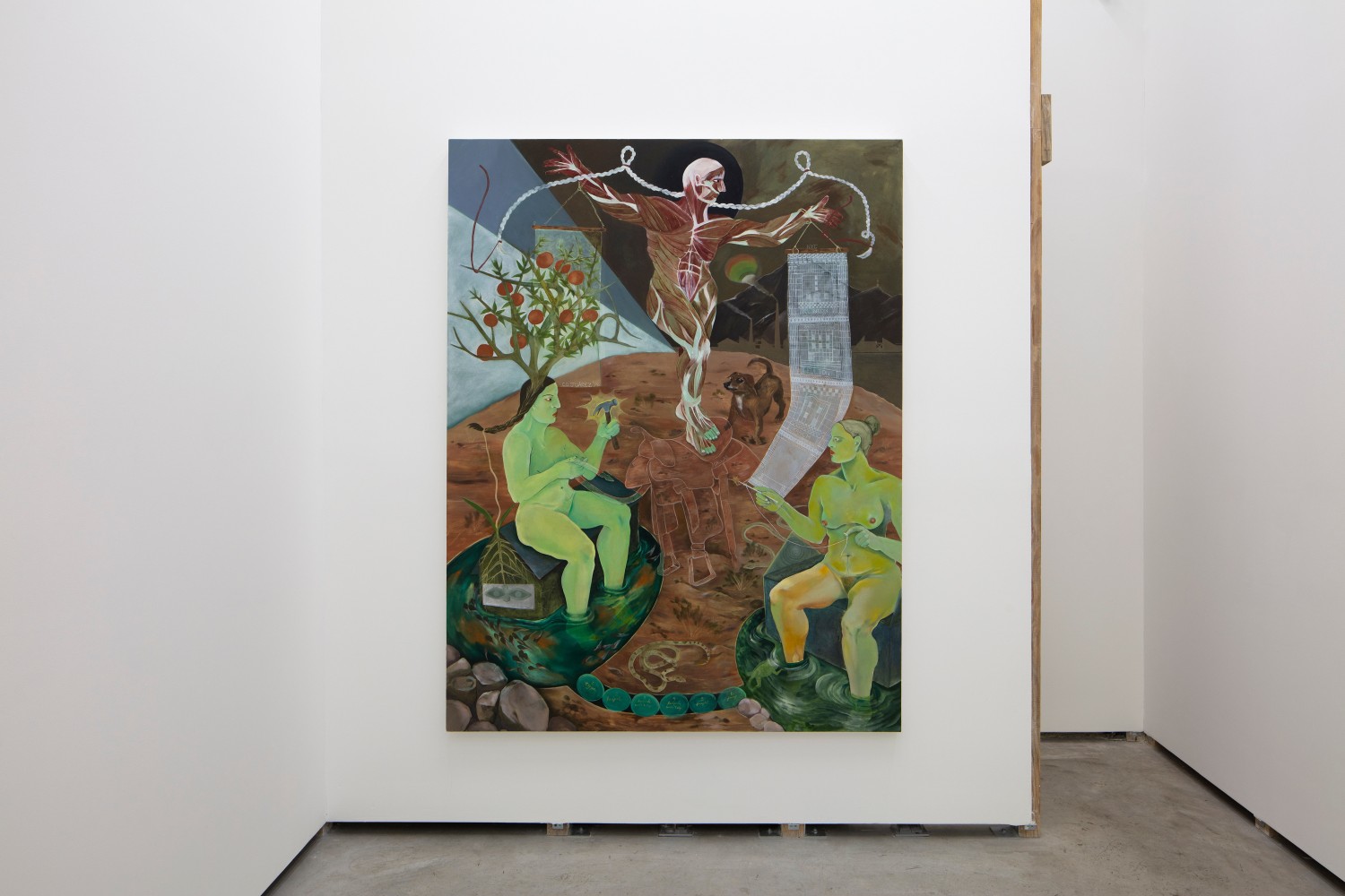 The snake sings backwards (Installation View) Lodos Gallery, Condo Mexico City, Mexico, April 11 &amp;ndash; May 25, 2024. Photo: Ramiro Chaves.