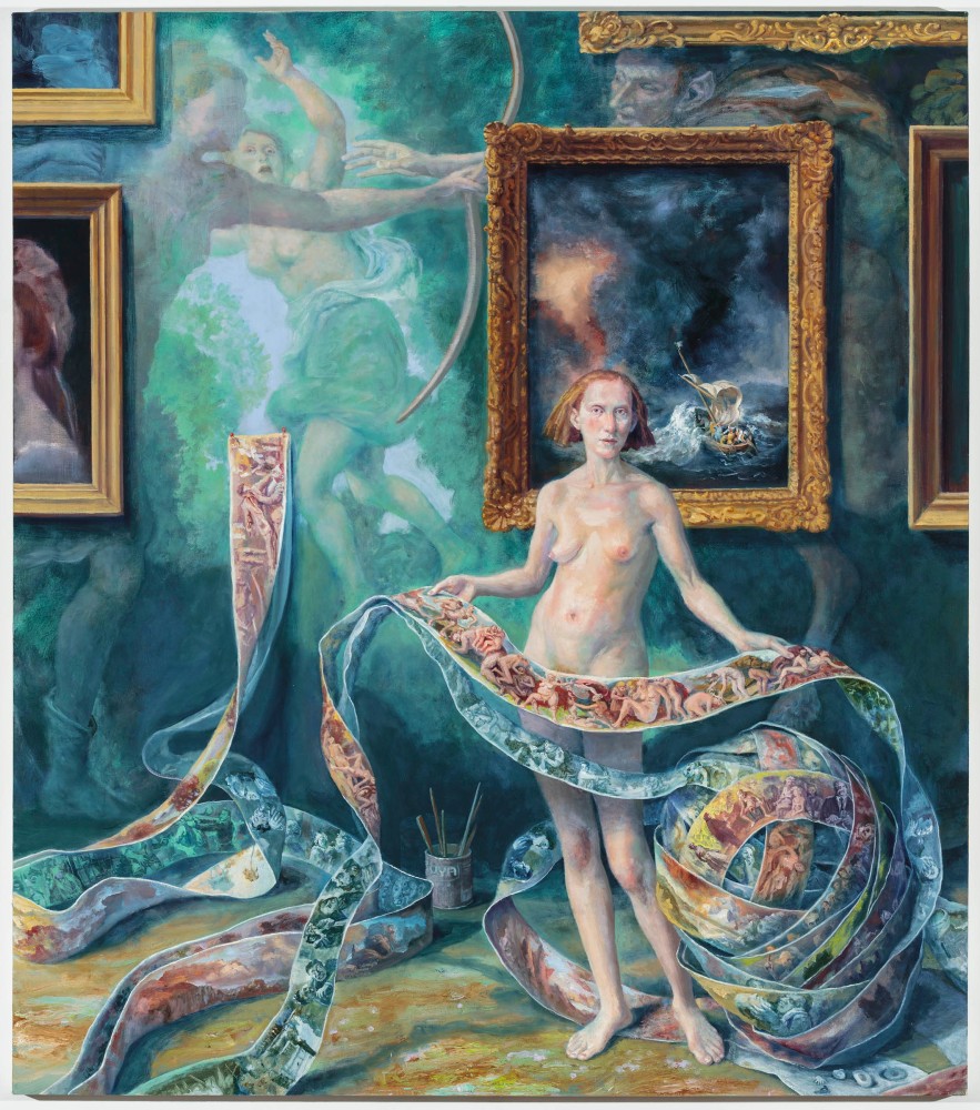 Julie Heffernan, Self-Portrait After Galilee, 2018