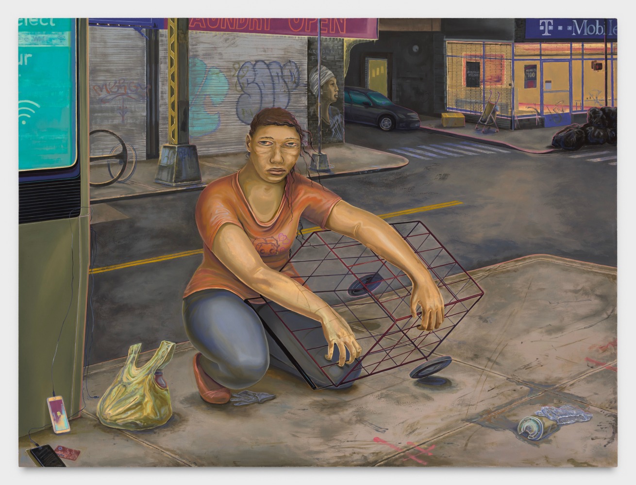 Aaron Gilbert
Infrared (T-Mobile), 2021
oil on canvas
42 x 56 ins.
106.7 x 142.2 cm