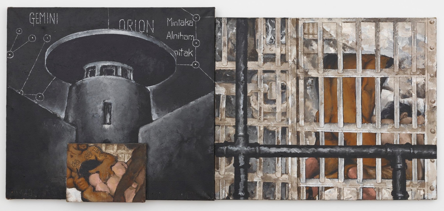 Martin Wong
Mintaka, 1990
signed and dated on front
acrylic on canvas
29 3/4 x 66 x 2 7/8 in.
75.57 x 167.64 x 7.3 cm