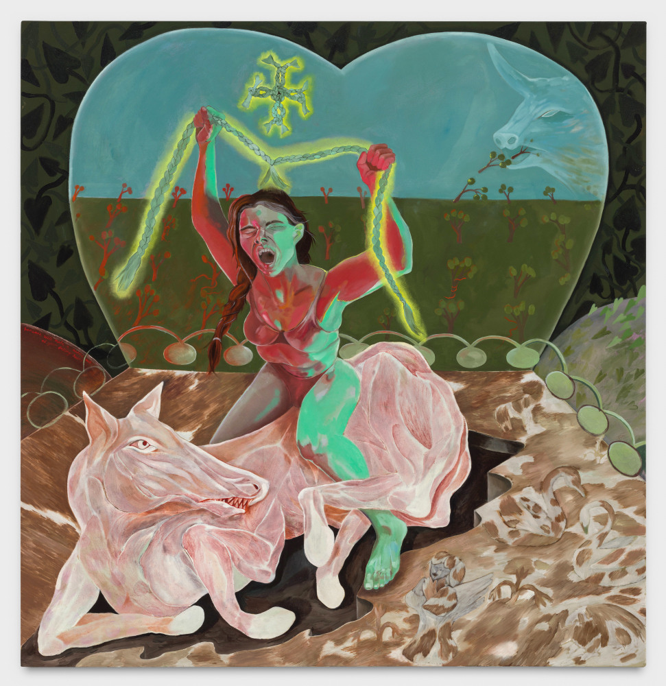 Astrid Terrazas, someone will make a Saddle out of your falling hair, 2021