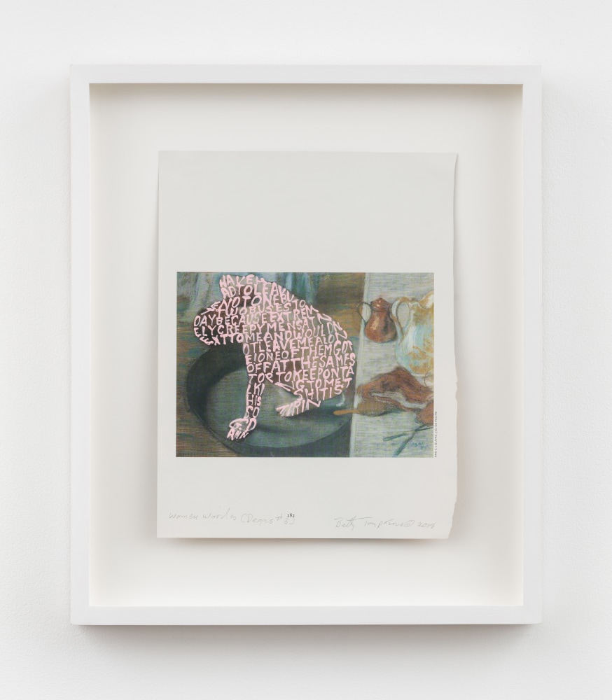 Betty Tompkins, Women Words (Degas #3)