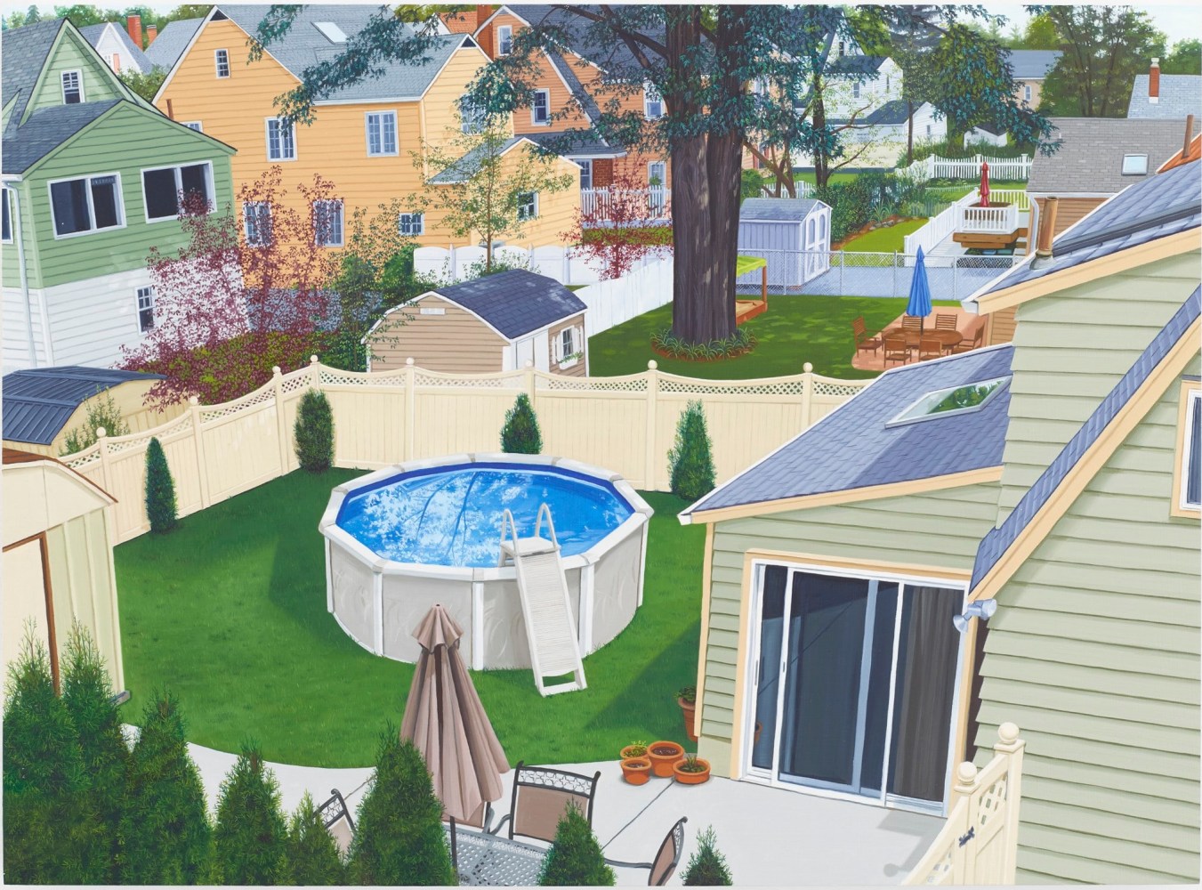 Jessica Rohrer, Backyard with Pool, 2013