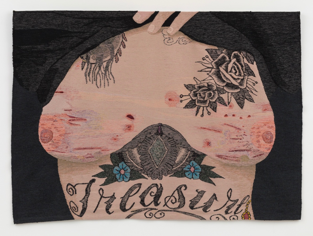 Erin M. Riley

Anxiety, 2020

wool, cotton

72 x 100 ins.&amp;nbsp;
182.88 x&amp;nbsp;254 cm&amp;nbsp;