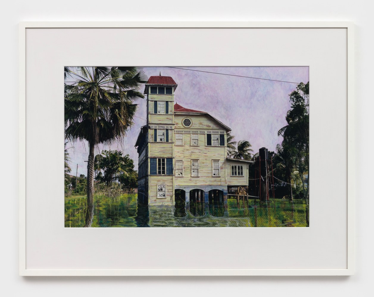 Hew Locke
Waterside Street, 2013
acrylic on chromogenic print
Sheet: 32 1/8 x 48 1/8 ins.
81.6 x 122.2 cm
Framed: 50 x 65 ins.
127 x 165.1 cm