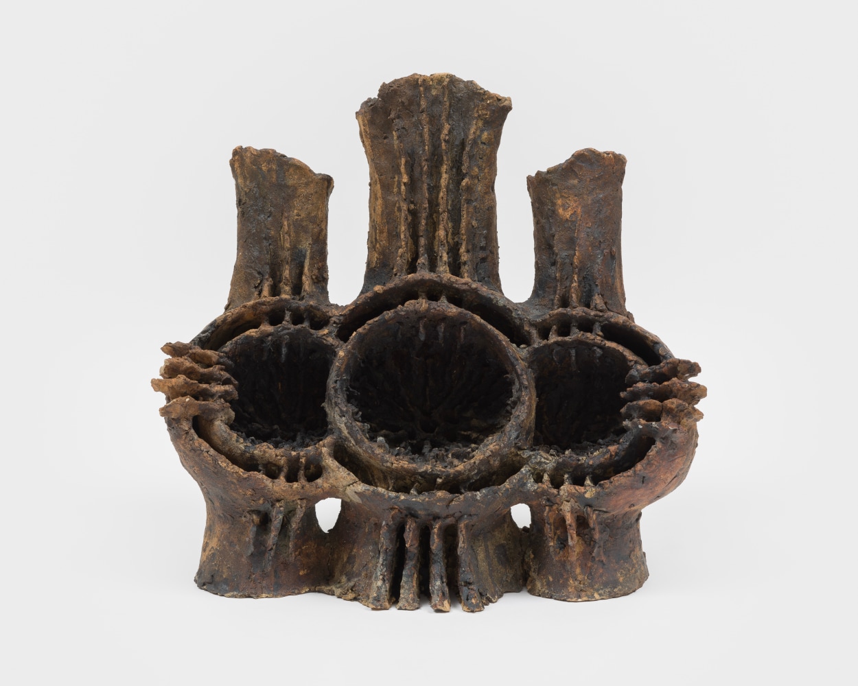 Martin Wong
Untitled (Love Letter Incinerator), 1970
Artist&amp;#39;s initials carved into the right side and dated &amp;#39;Feb 20 21 1970&amp;#39;
ceramic
22 x 24 x 12 in.
55.9 x 61 x 30.5 cm